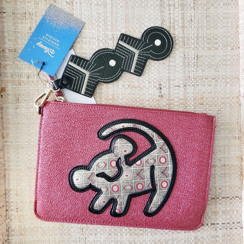 NEW Disney Simba Red Glitter Clutch